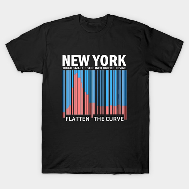 New York flatten the curve T-Shirt by aktiveaddict